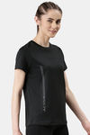 Enamor Relaxed Fitted Top - Black Mel Active Reflective — thumbnail 4